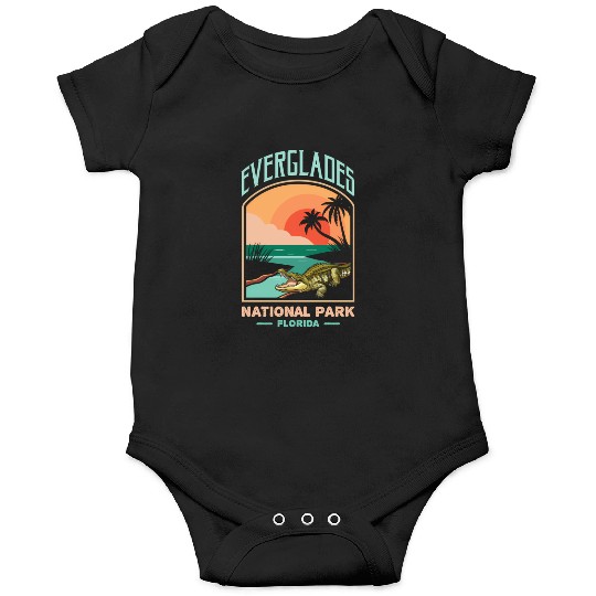 Everglades National Park Us Crocodile Florida Alli Onesies