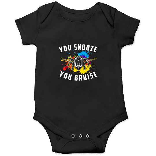 You Snooze You Bruise Youth Paintball Onesies