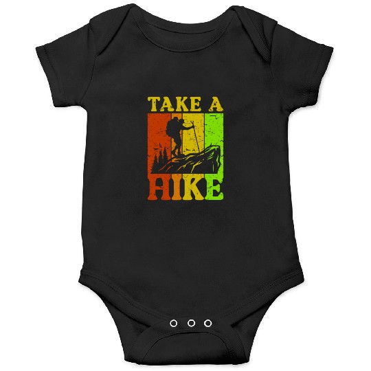 Take a Hike Wanderlust Hiker Hiking Mountains Onesies