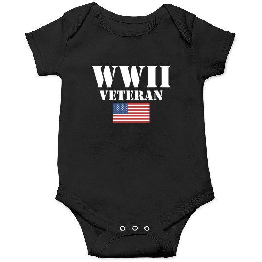 American Patriot Wwii Veteran Military World War 2 Onesies