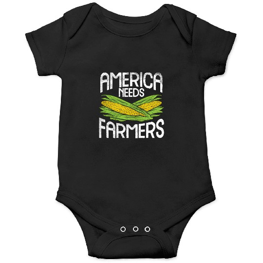 America Needs Farmers Agriculture Corn Farming Onesies