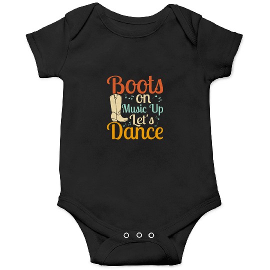 Boots On Music up Let's Dance Line Dance Country M Onesies