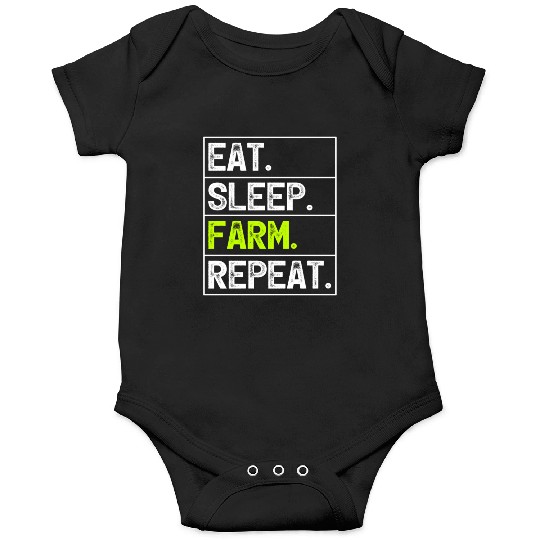 Farmer Farming Eat Sleep Farm Repeat Onesies
