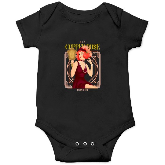 Nyc Copper Rose The Great Gatsby Onesies