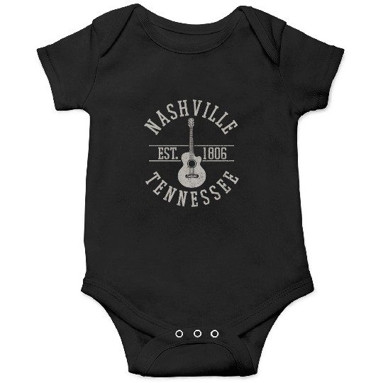 Nashville Country Music City Guitar Onesies