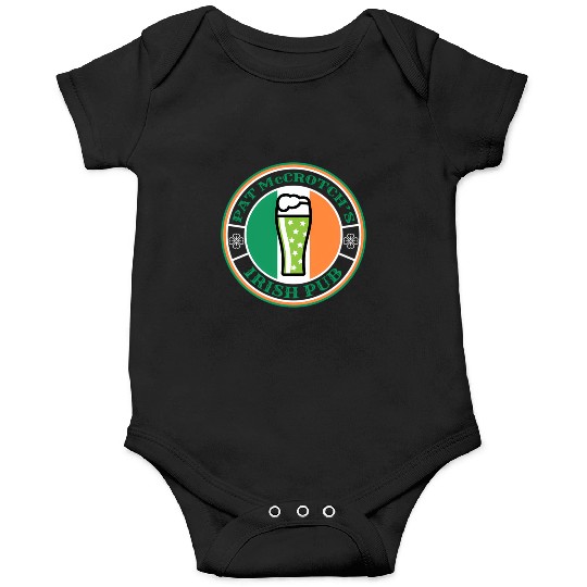 Pat Mccrotch'S Irish Pub Green Beer St Patric Day Onesies