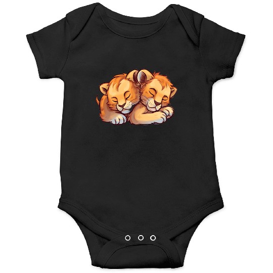 Sleeping Lion Cubs Onesies
