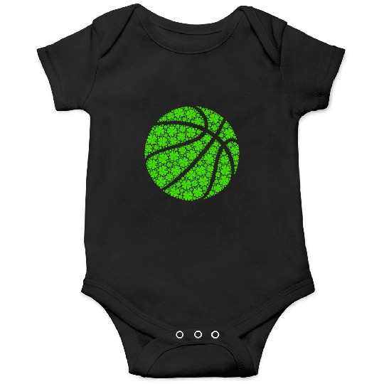 Baetball Ball Irish Shamrock Lucky Clover St Onesies