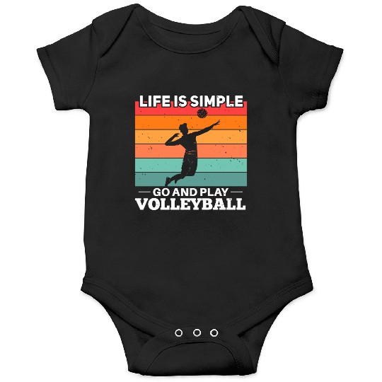 Volleyball Player Motif Onesies
