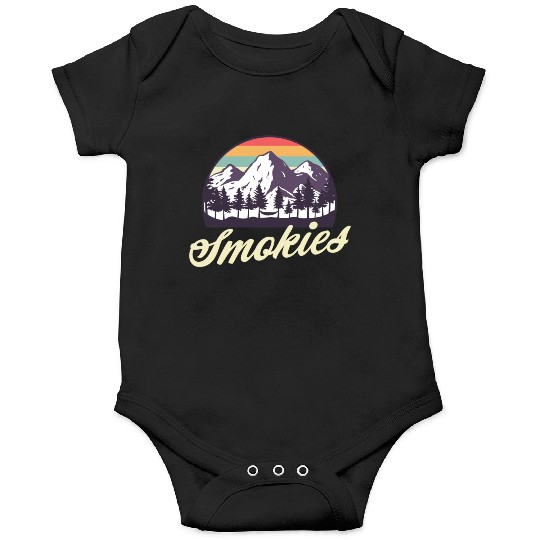Retro Lake Tahoe Mountains Distressed Onesies