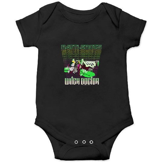 Battlebots Robot Witch Doctor Logo Stack Onesies