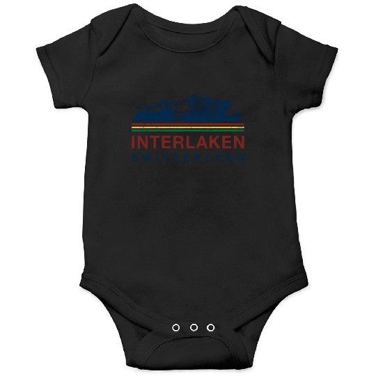Switzerland Interlaken Swiss Mountain Climbing Onesies