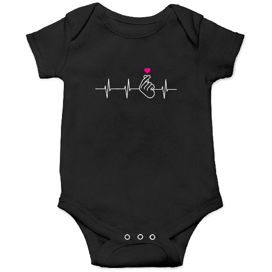 K-Pop Heartbeat K-Drama Heart Hand Korean Pop Onesies