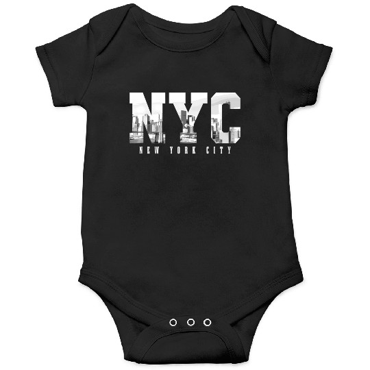 Nyc New York City yline Ny Pride Black White Onesies