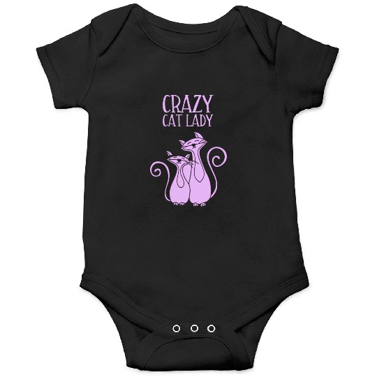 Crazy Cat Lady For Cat Purple Onesies