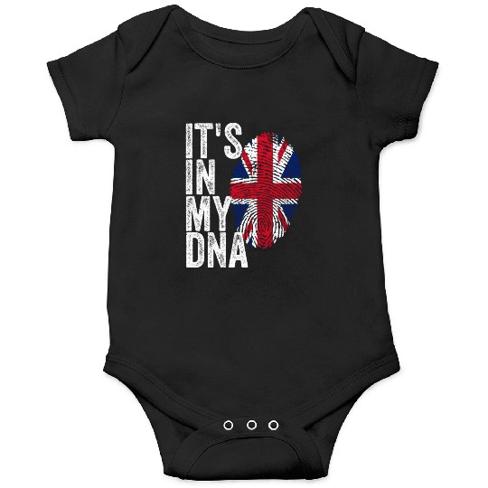 It'S In My Dna Uk Union Jack England Flag Eu Onesies