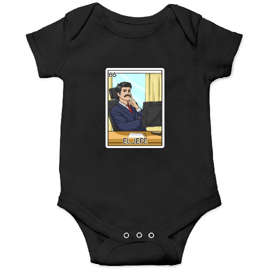 El Jefe The Boss Card Mecan Lottery The Chief Onesies