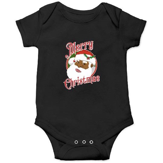 Black Merry African American Santa Claus Onesies
