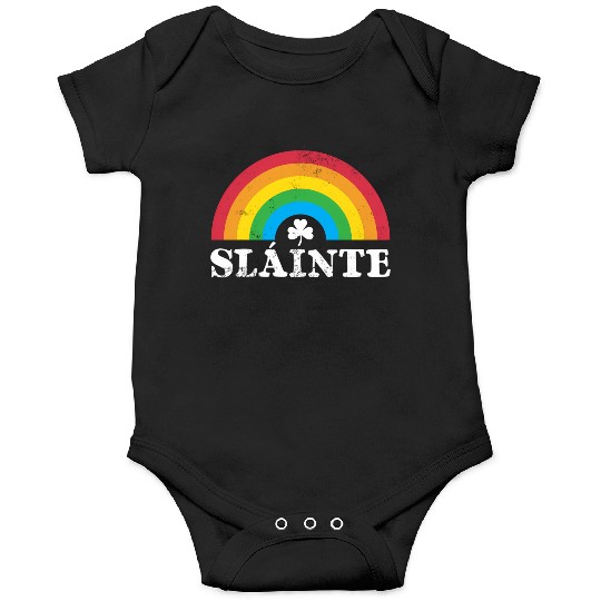 Slainte 80S 70S Rainbow Irish St Patric Day Onesies