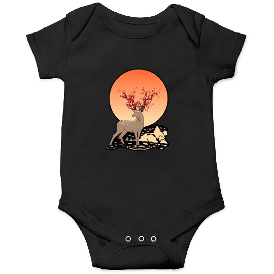 Sika Deer Spirit Sakura Deer Spirit Onesies