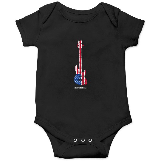 American Bassist Bass guitar Player Music Men Onesies
