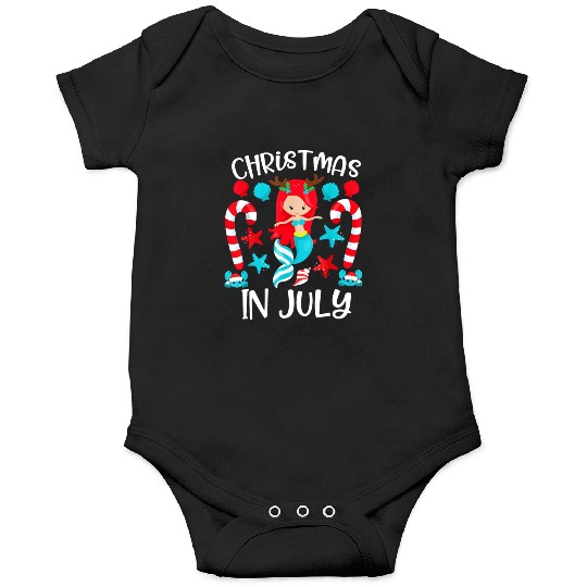 Christmas In July Cute Mermaid Summer Vacation Onesies