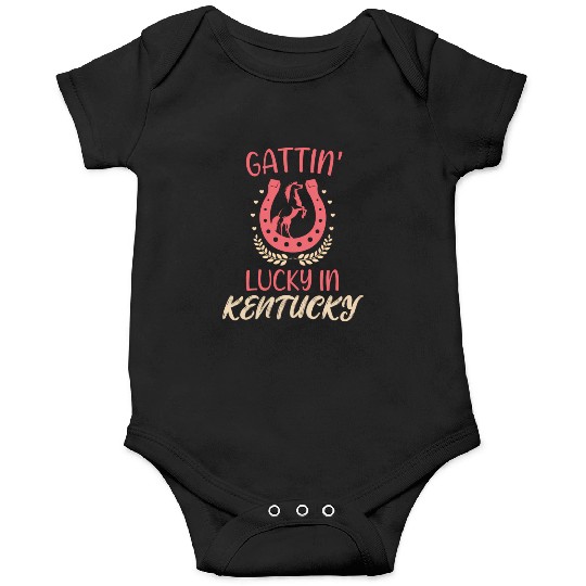 Gattinâ€™ Lucky In Kentucky Horse Racing Derby Onesies