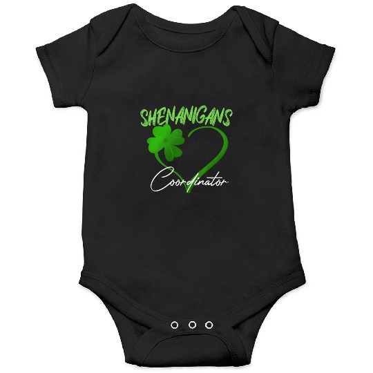 Shenanigans Coordinator Green He Shamrock St Onesies
