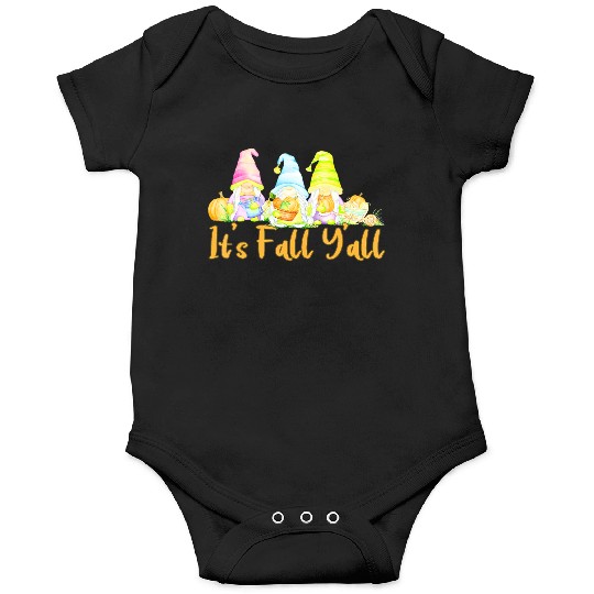 It's Fall Y'all Elf Autumn Gnome Cute Onesies