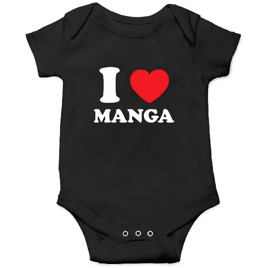 Manga Fan Of Japanese Animation Comics Heart Manga Onesies