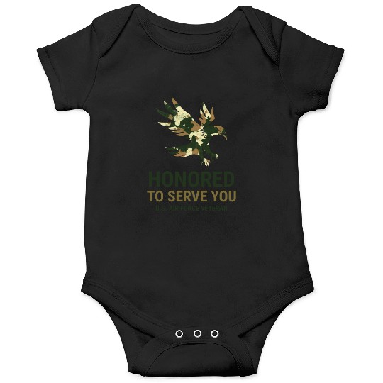 Honored To Serve You Us Air Force Vetera Onesies