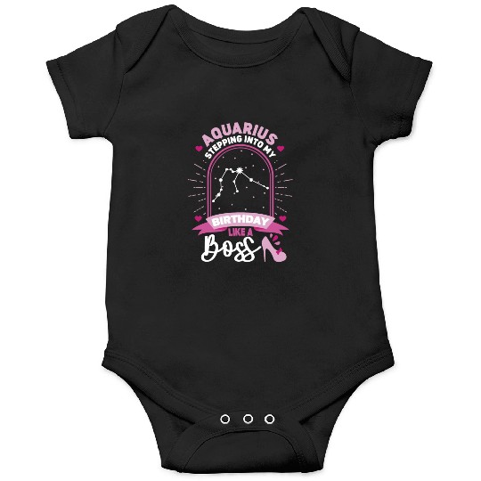Aquarius Stepping Into Astrology Birth Sign Onesies