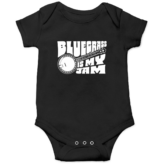 Bluegrass Is My Jam! Funny Banjo Music Vintage Onesies