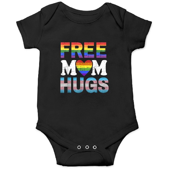 Free Mom Hugs LGBT Pride Free Brother Hugs Onesies