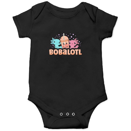 Bobalotl Bubble Tea Lover Boba Tea Drinker Axolotl Onesies