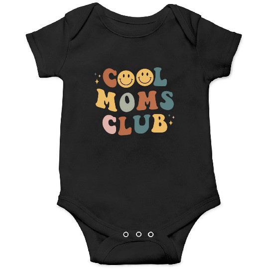 Moms Club On Back Print Onesies