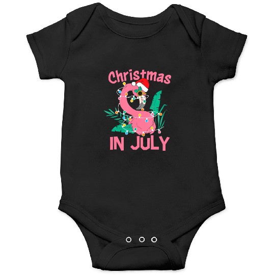Funny Summer Beach Vacation Christmas In July Onesies