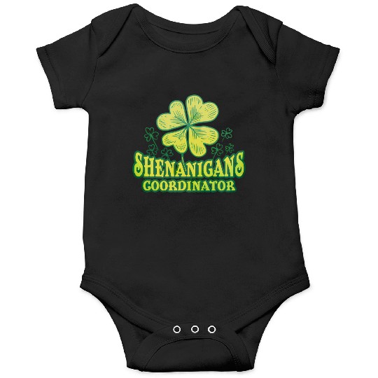 Shenanigans Coordinator St Patrick'S Day Shamrock Onesies