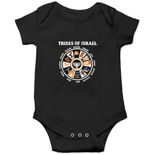 12 Twelve Tribes Of Israel Hebrew Israelite Judah Onesies