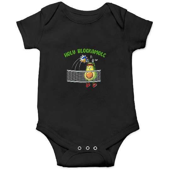 Holy Blockamole I Volleyball Avocado Food Onesies