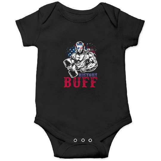 History Buff Independence Day Lincoln Patriot USA Onesies