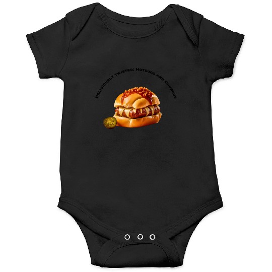 Hotdog bun with churros Onesies design