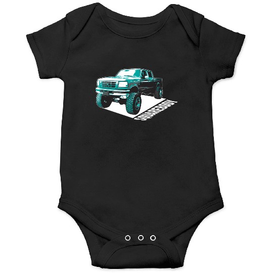 Squarebody Old School Body Car Truck Onesies