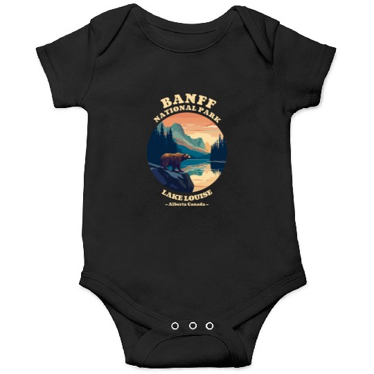 Vintage Retro Canadian Banff National Park Onesies