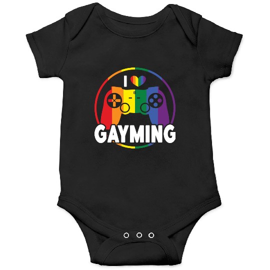 I Love Gayming Gay Pride Lesbian Rainbow Flag Onesies