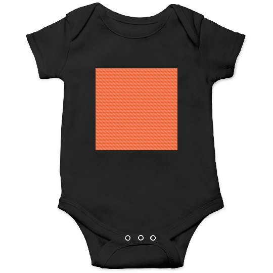 Retro Orange Geometric Pattern Onesies