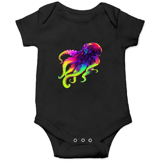 Neon Octopus Onesies