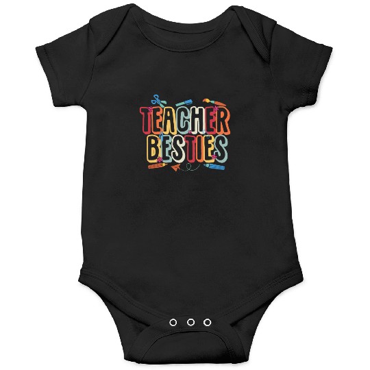 Teacher Besties Bestfriend Matching Teacher Bestie Onesies