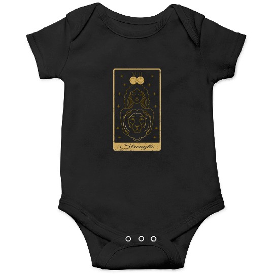 Tarot Card Strength Occult Gothic Halloween Onesies