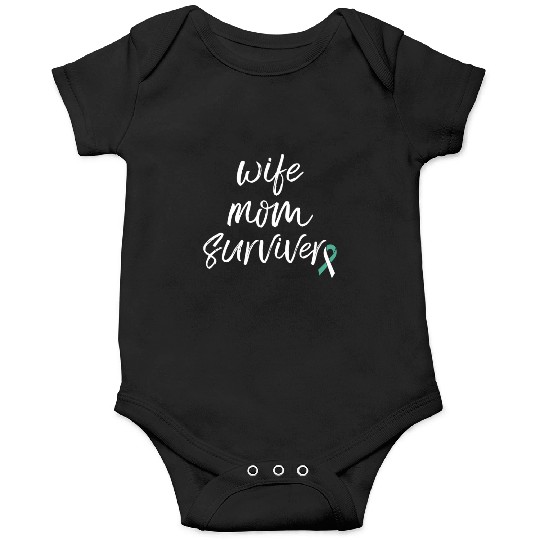 Cervical Cancer Awareness Products Ribbon Survivor Onesies